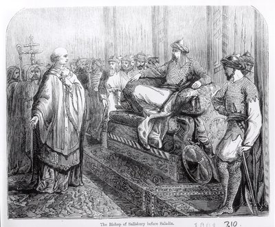 The Bishop of Salisbury before Saladin by English School